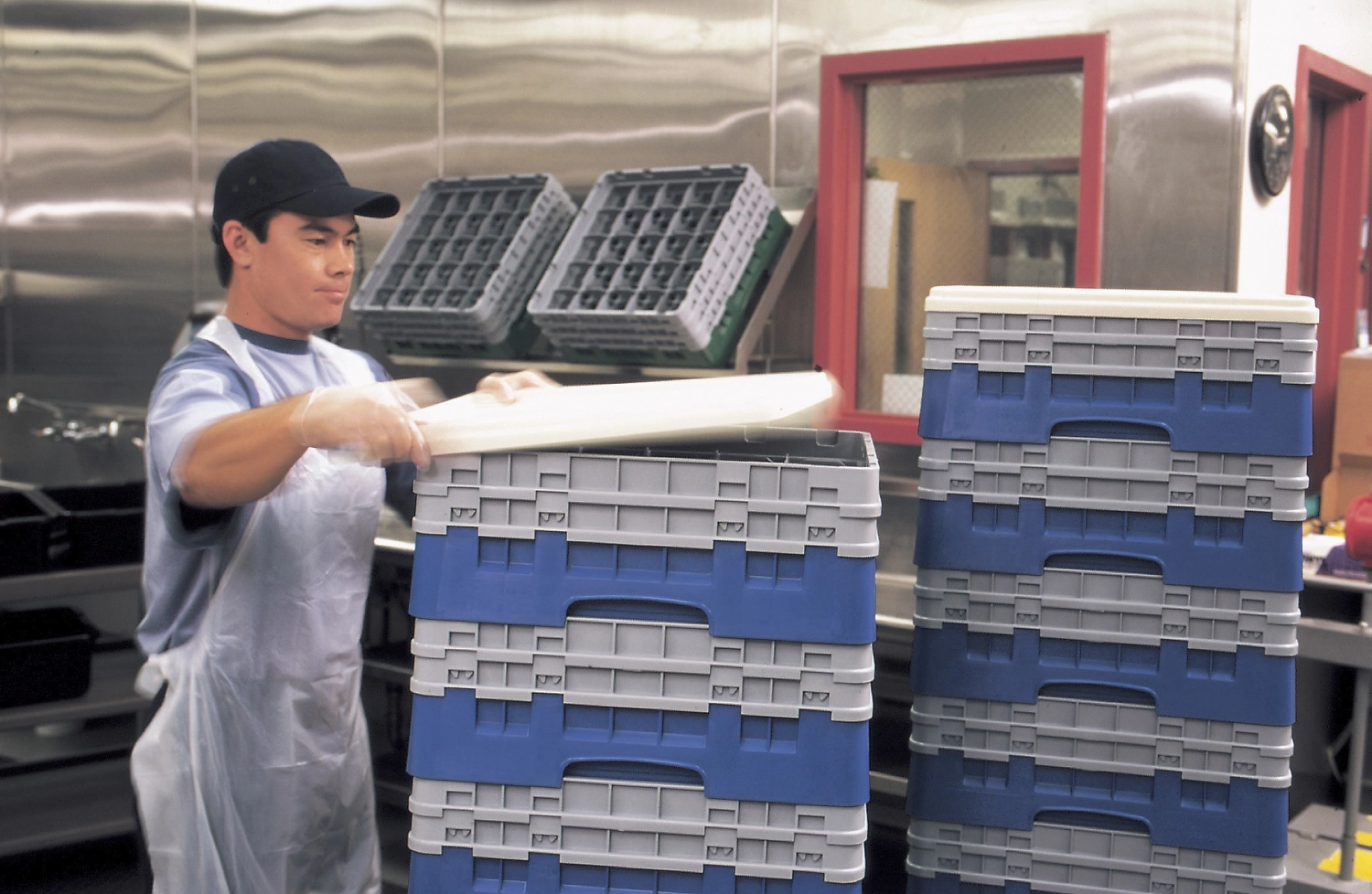 Panier de base Camrack a. 2 extenseurs bleu