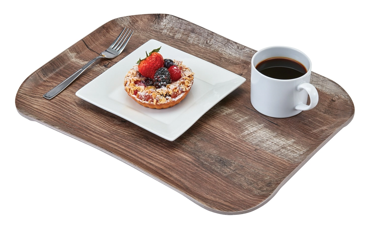 Versa Century Holzoptik Tablett 33x43cm Eiche dunkel