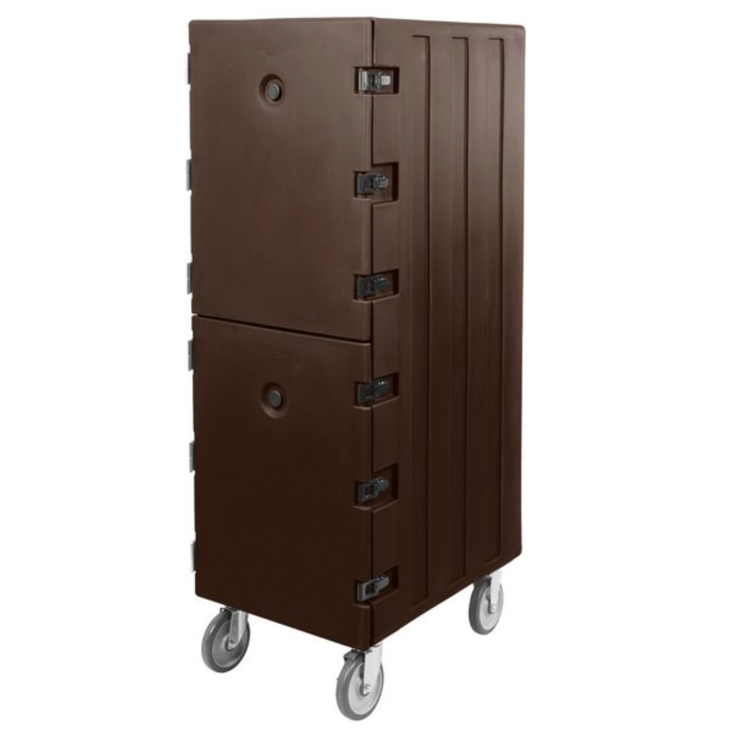 Récipient double brun foncé