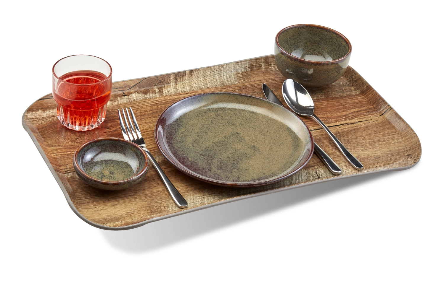 Versa Century Holzoptik Tablett GN 1/1 Braun Eiche