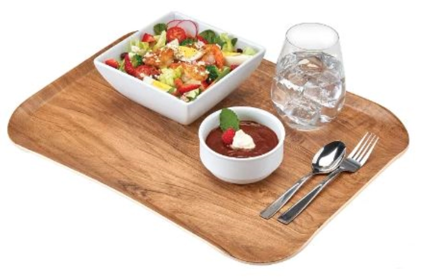 Versa Century Tablett 26.5x32.5 cm Braunes Oliv