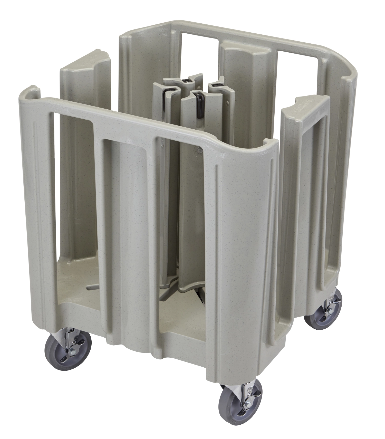 Chariot à vaisselle réglable a. 4 colonnes de séparation