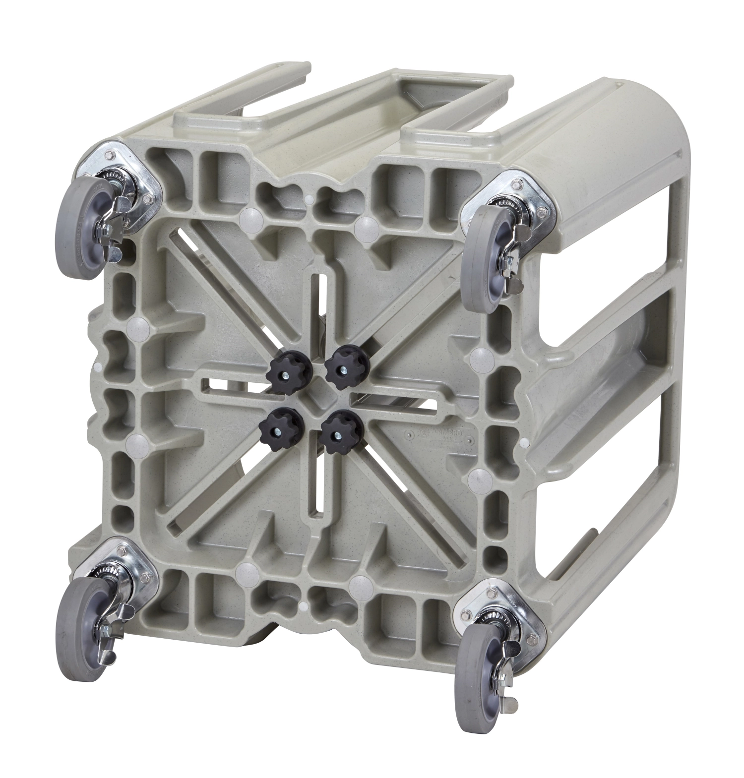 Chariot à vaisselle réglable a. 4 colonnes de séparation