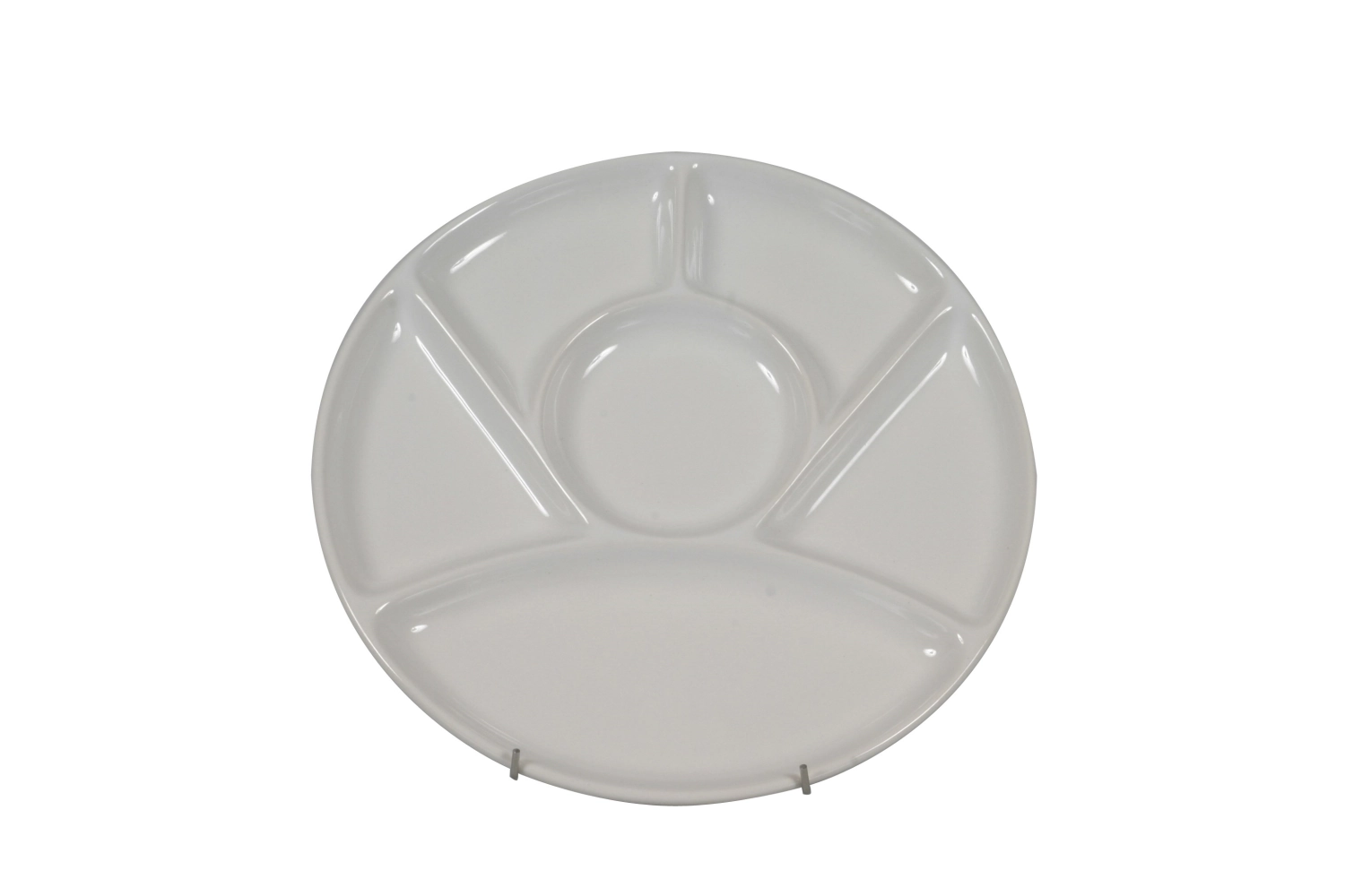 Fondue Teller für Gemüse und Fleisch Ø23 cm weiss