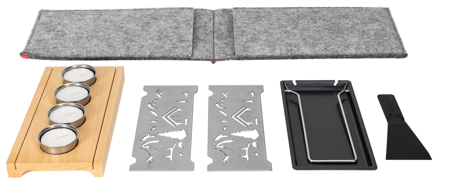 Set à fondue au fromage  Croix double ,9 pièces,Ø 22 cm, r