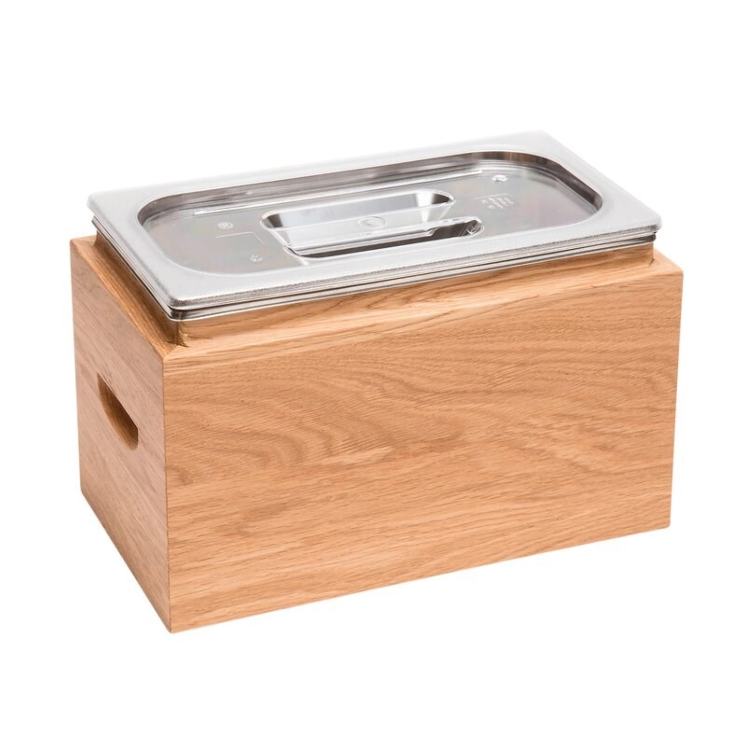 SMILE Bac à glace double paroi 34x19x19cm chêne