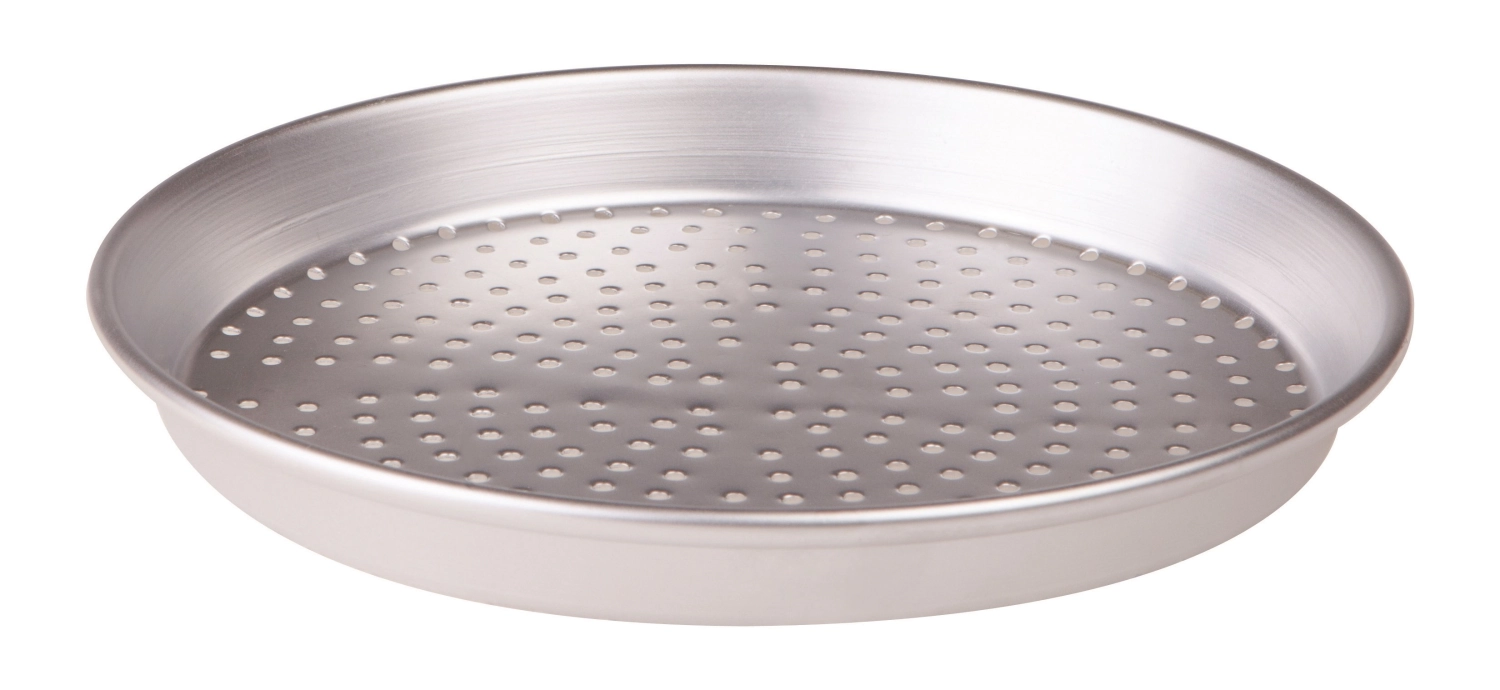 Kuchenblech mit Rand konisch perforiert Alu D40cm H3cm