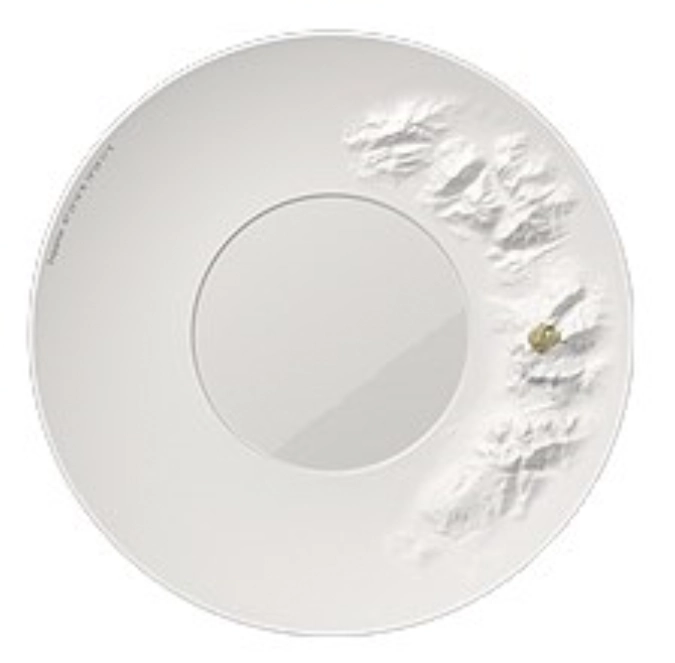 Teller 31 cm Spira / Relief Matterhorn, Poliergold