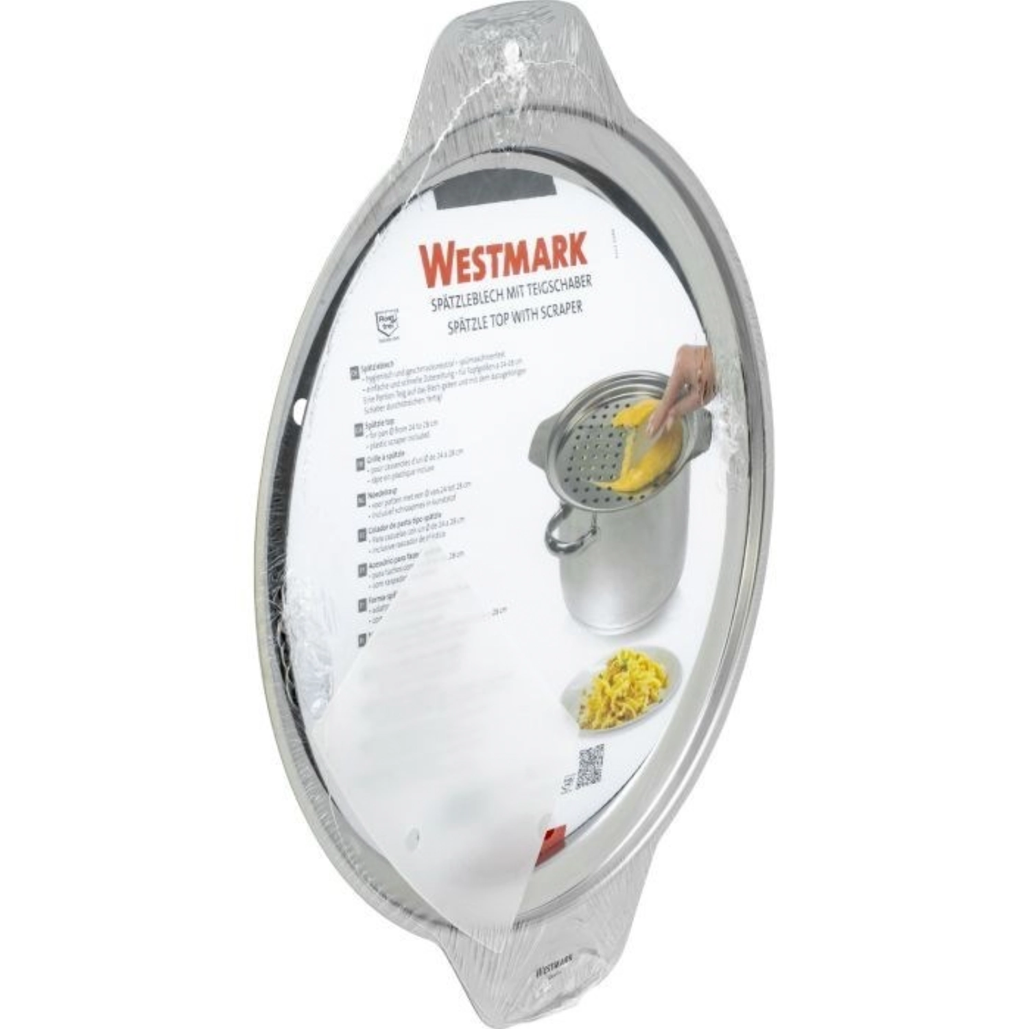 Spätzle- und Topfaufsatz mit Schaber