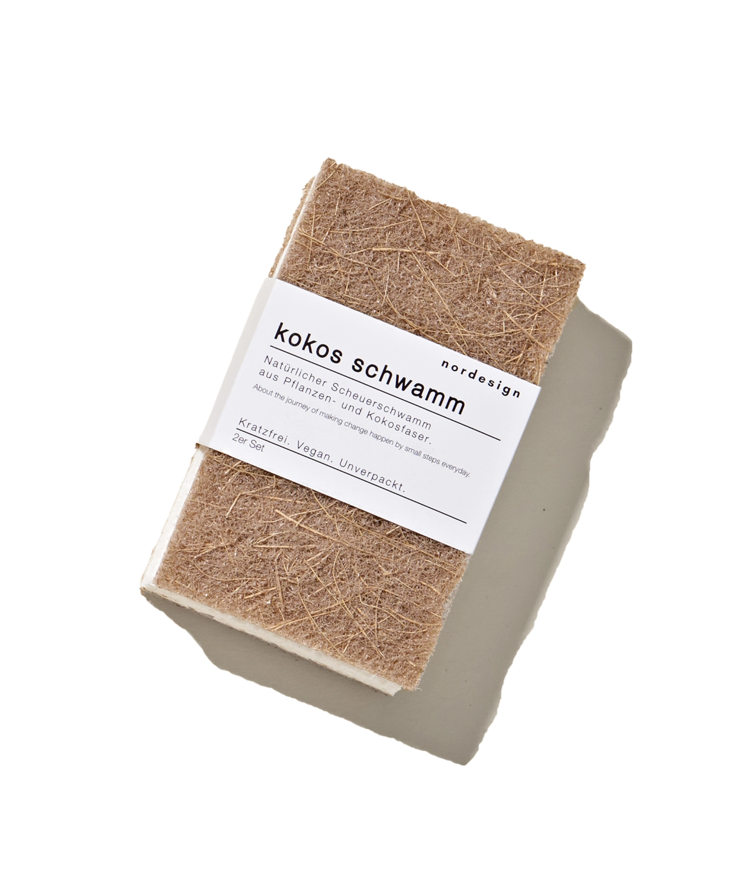 2 set éponge coco 11.5 x 7 cm h2 cm