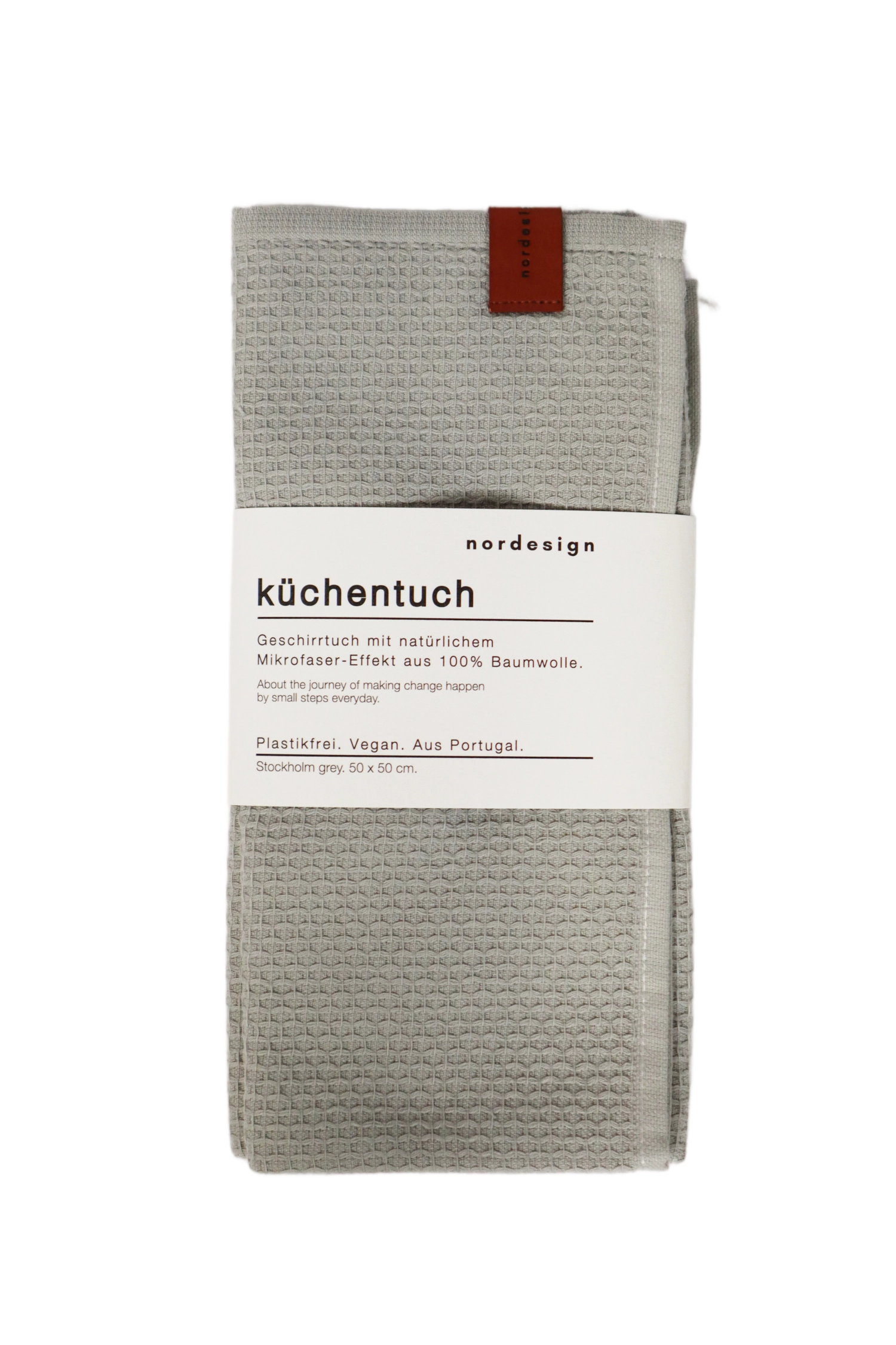 Kitchen towel torchon stockholm grey, gris clair 50x50cm