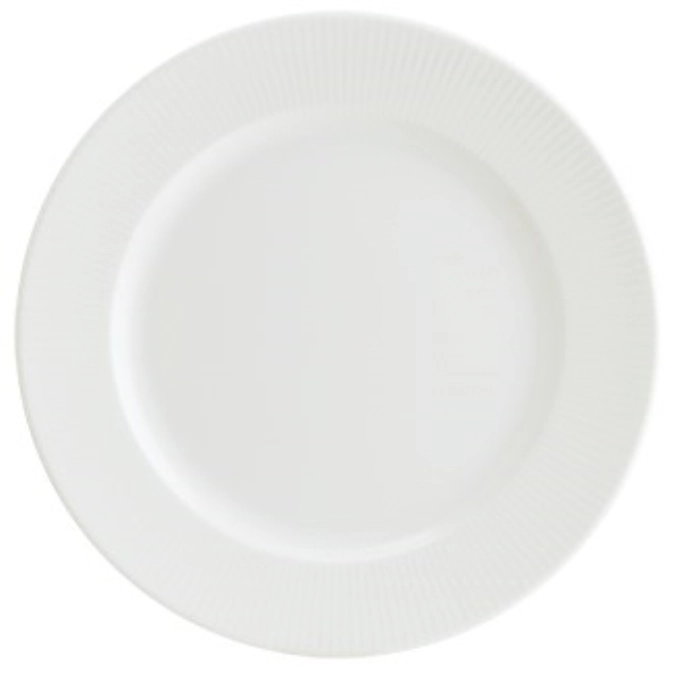Iris White Banquet Teller flach