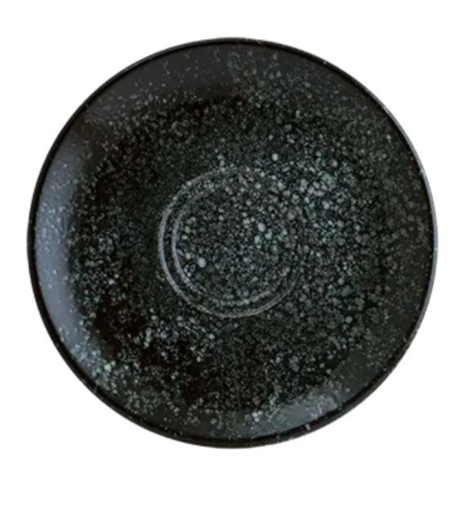 Cosmos black gourmet soucoupe à café 16 cm