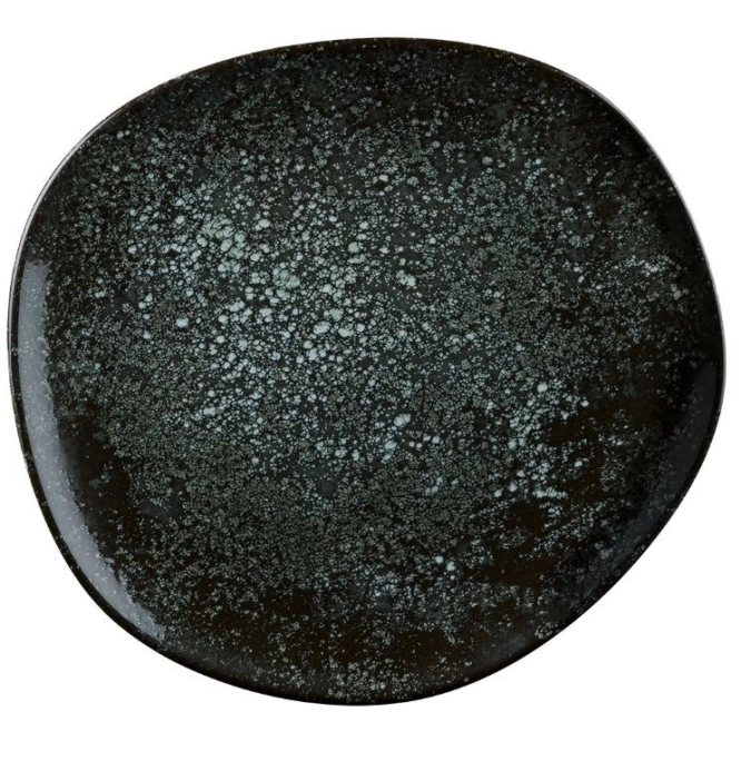 Assiette plate Cosmos Black Vago D29cm