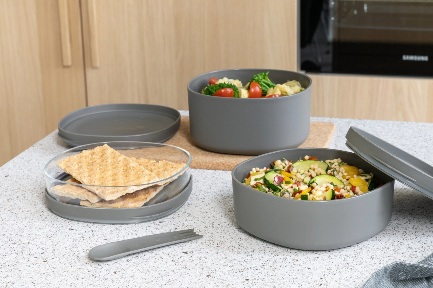 Amuse life companion large 155x155x190mm gris