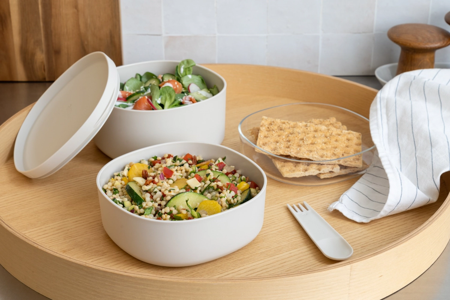 Amuse life companion large 155x155x190mm beige