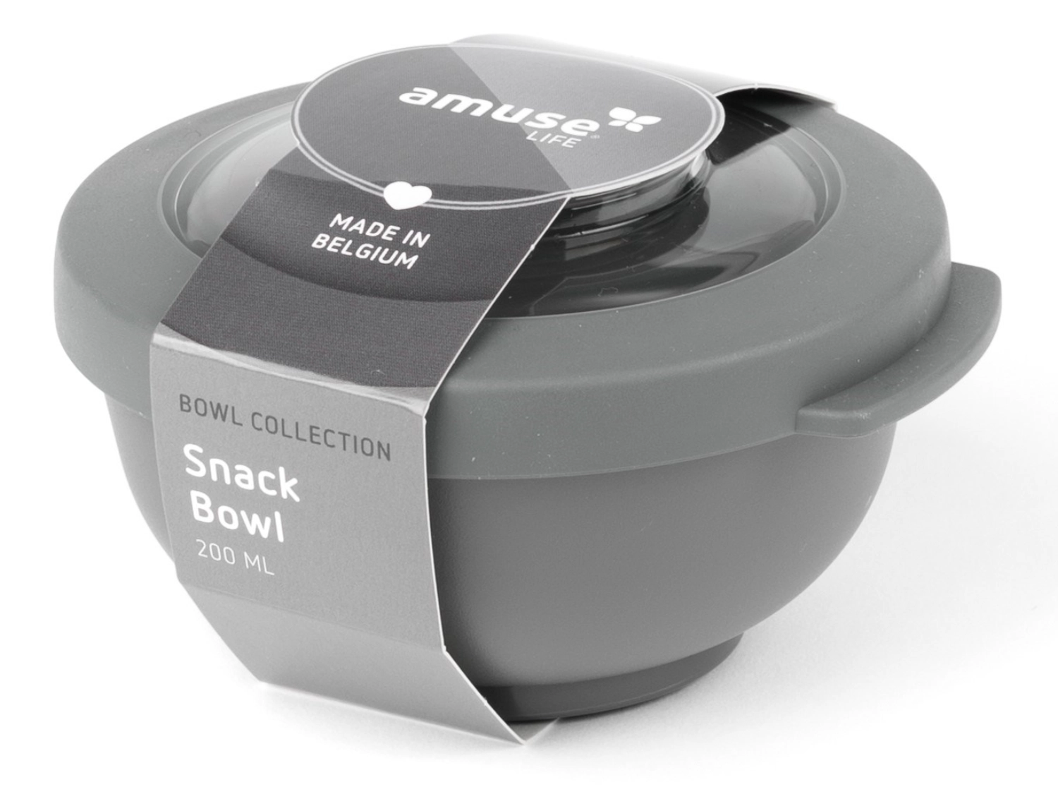 Amuse life snack bol 200ml ø105x64mm gris