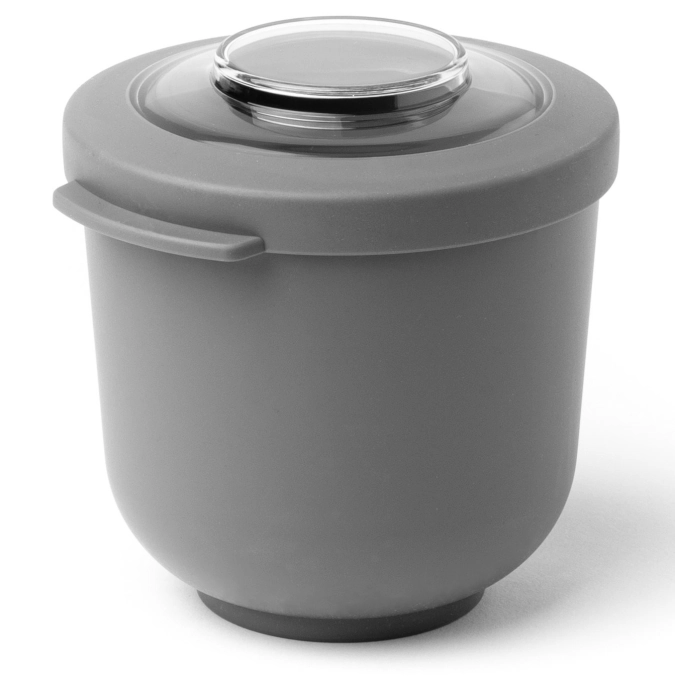 Amuse life plat à déjeuner 500ml ø104x86mm gris