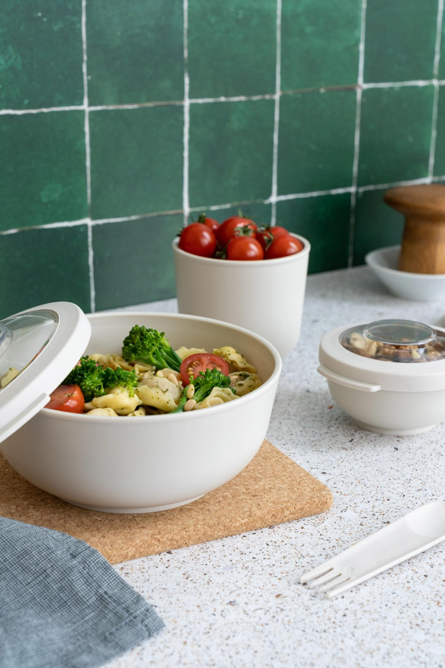 Amuse life bol à déjeuner 500ml ø104x86mm beige