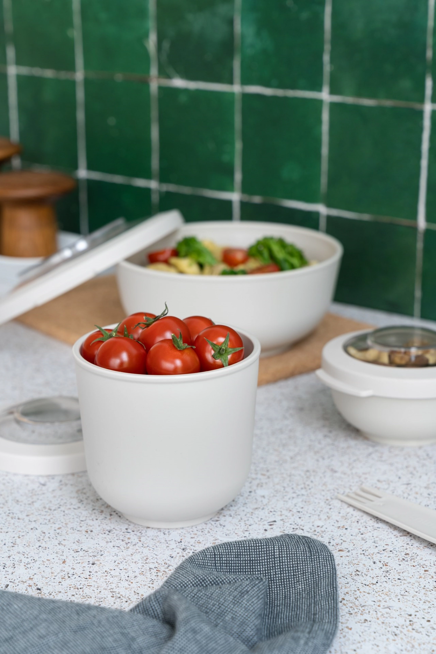 Amuse life bol à déjeuner 500ml ø104x86mm beige