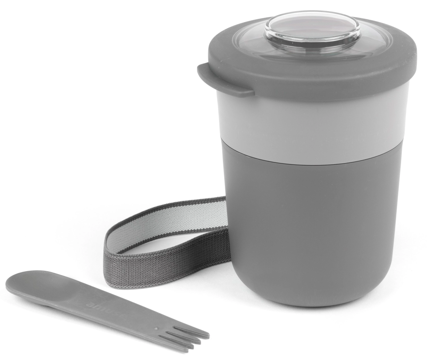 Amuse life morning & noon bol ø105x142mm gris