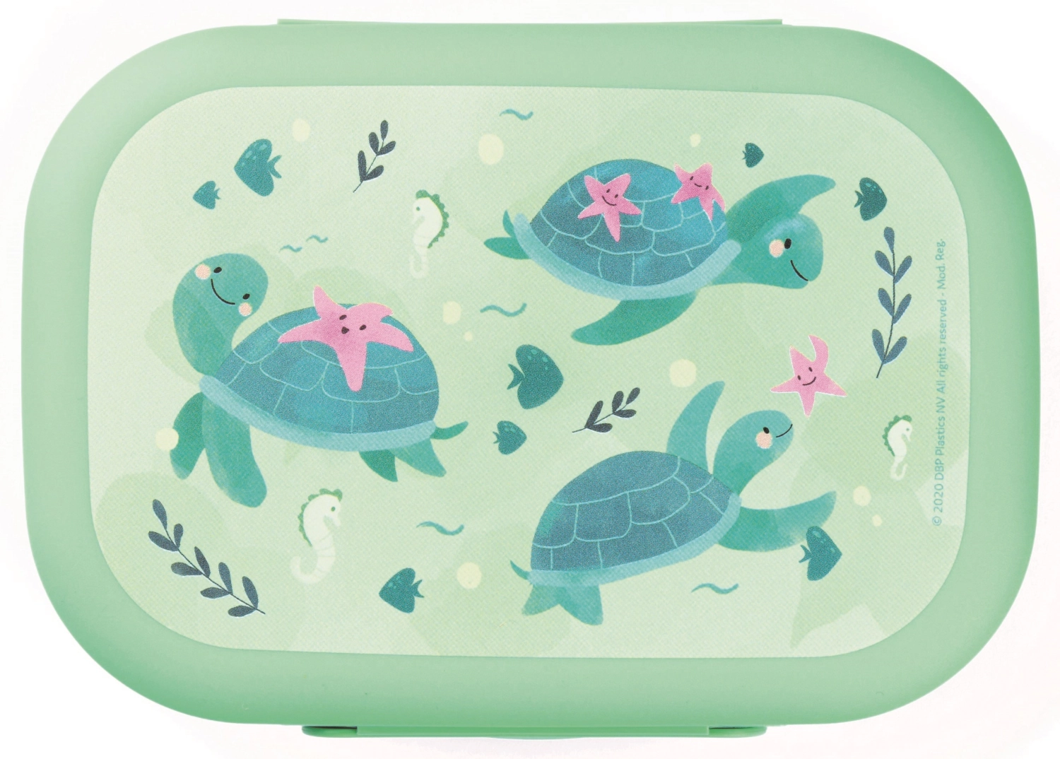 Sealife boîte à lunch tortue, 180x132x50, vert clair