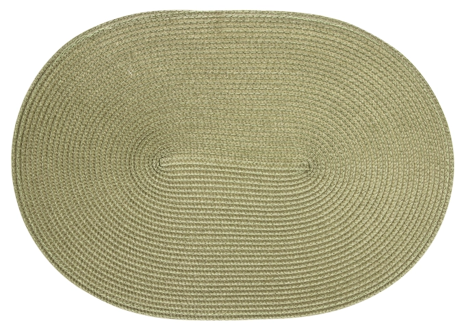 Tischset oval schilfgrün 45x31cm