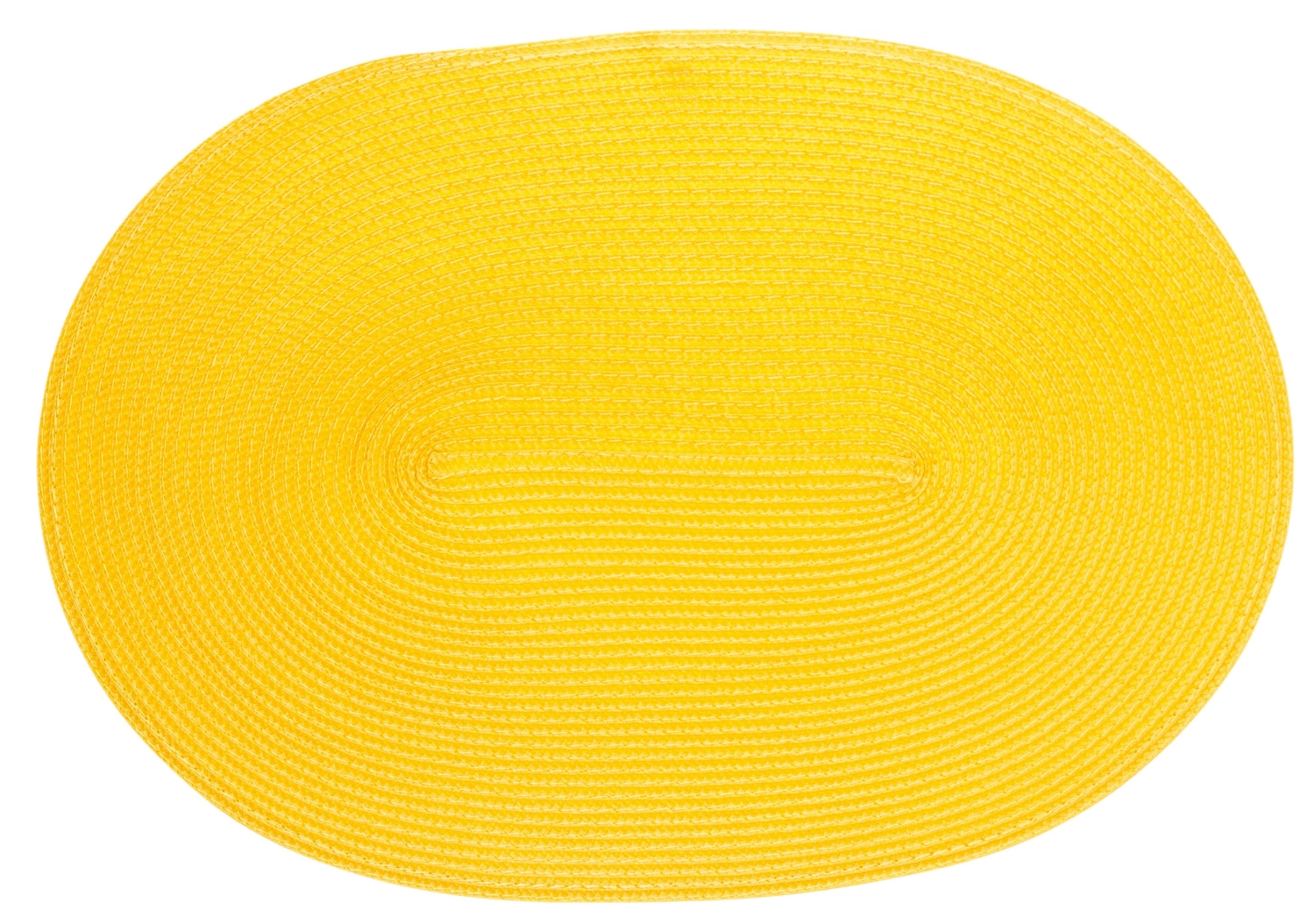 Set de table ovale jaune soleil 45x31cm