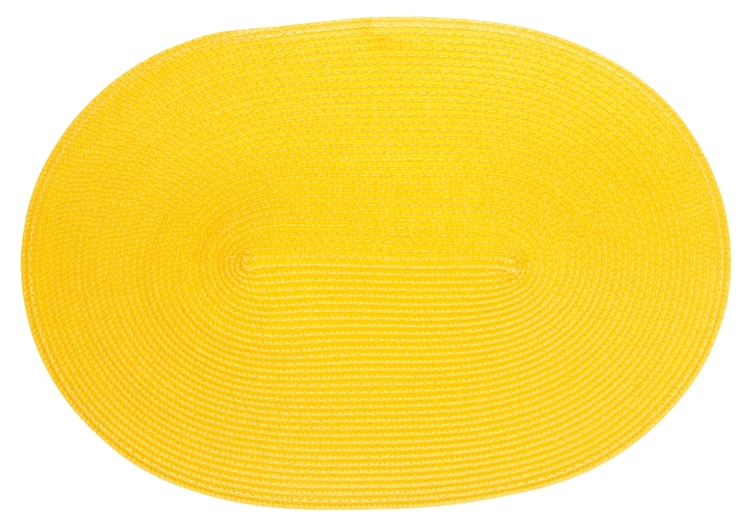 Tischset oval sonnengelb 45x31cm