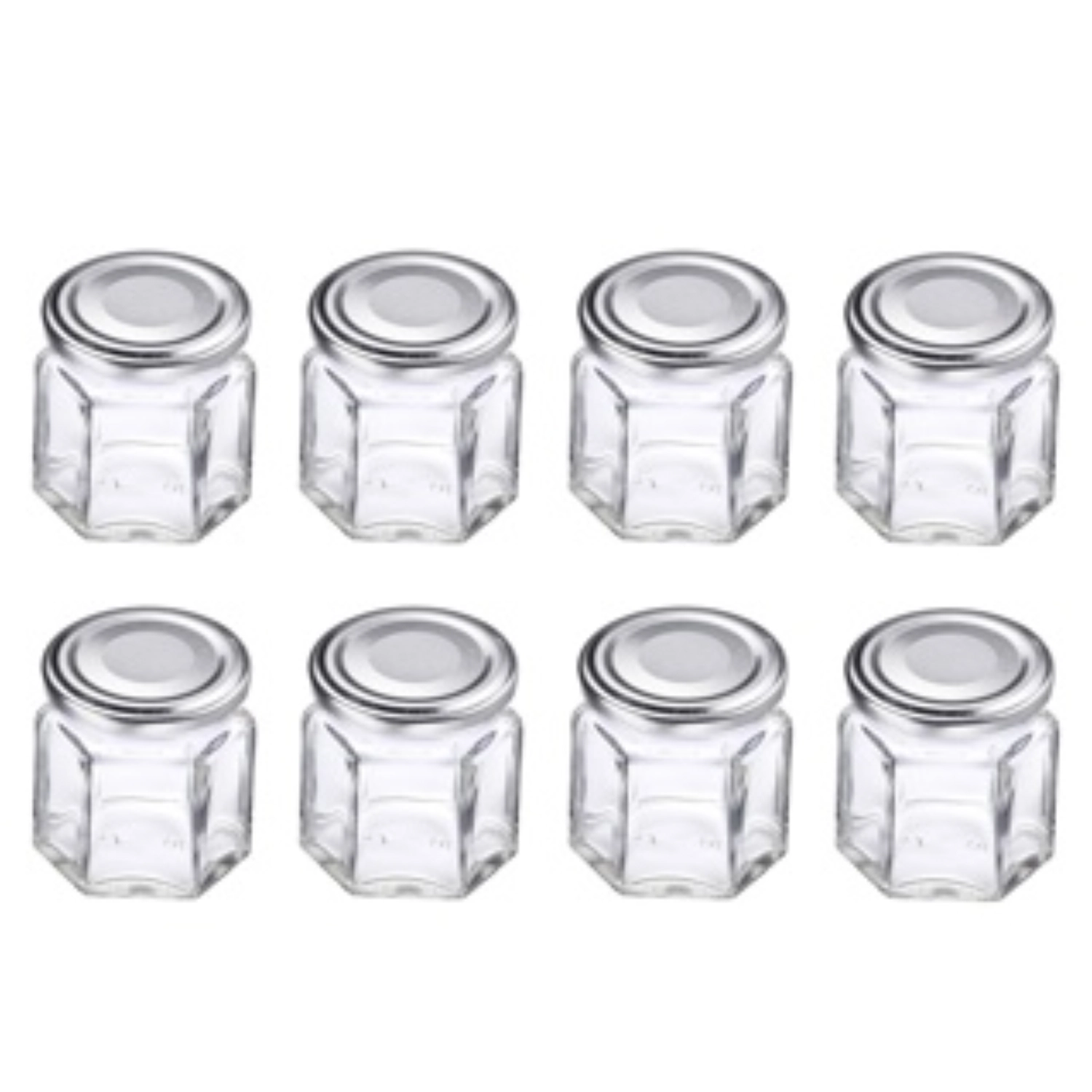 8er Set Gläser eckig 45ml