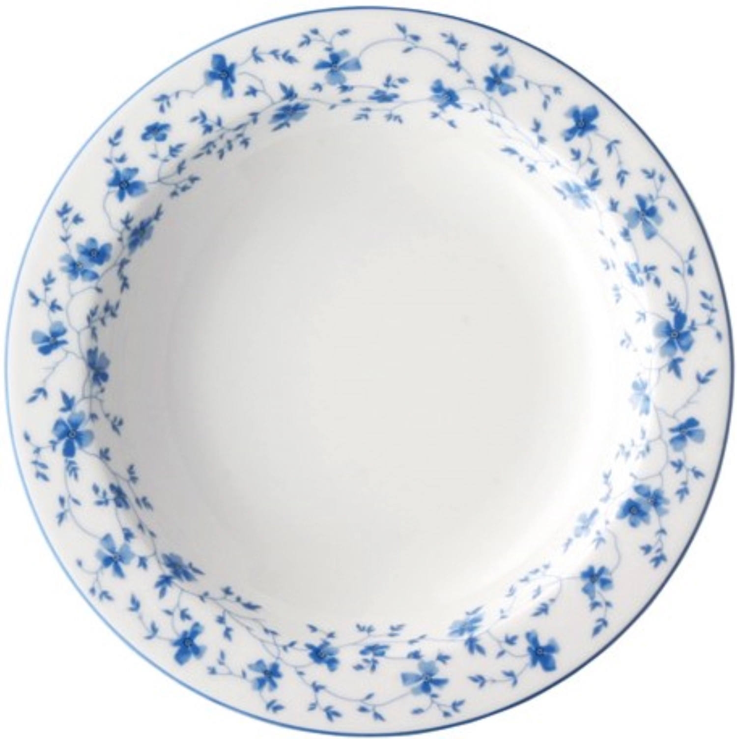 Forme 1382 Assiette creuse fleur bleue