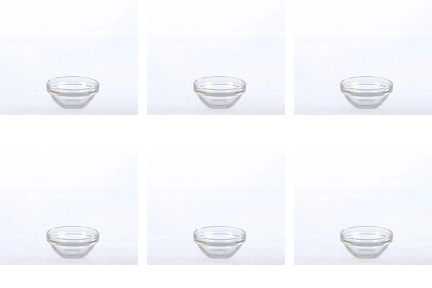 6er Set Empilable Glasschale