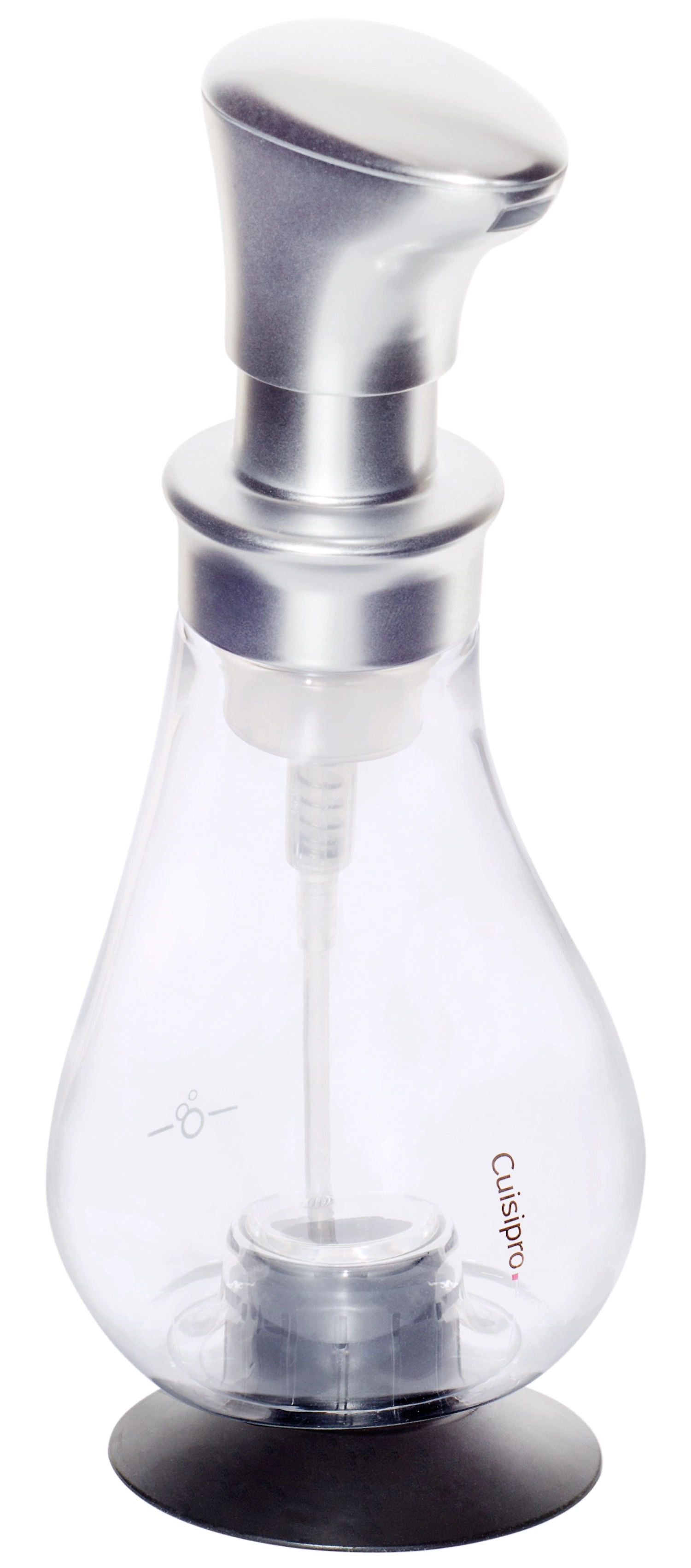 Distributeur de savon mousse argent mat, 21 cm