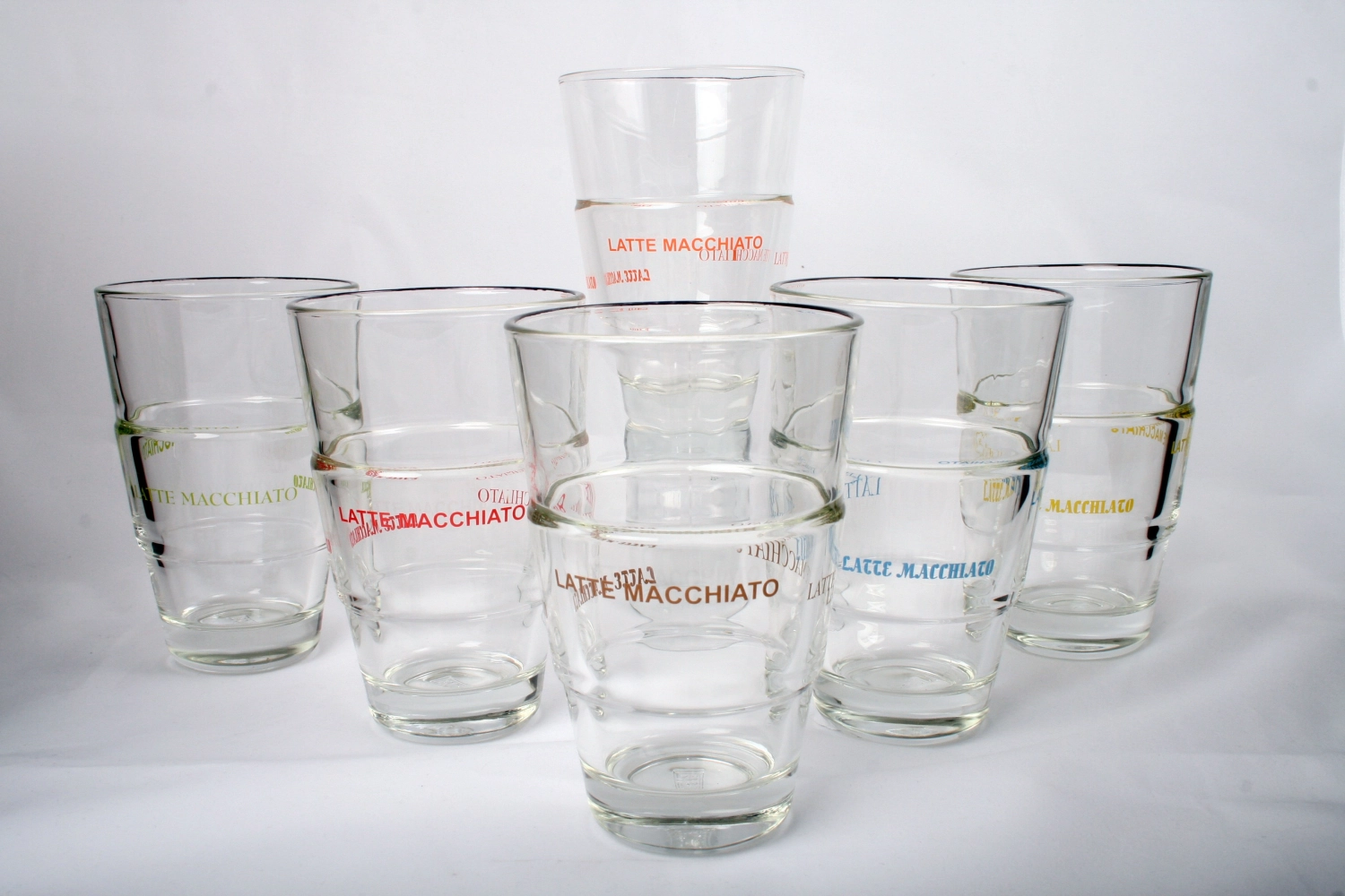 6er Set Latte Macchiato Savona assortiert