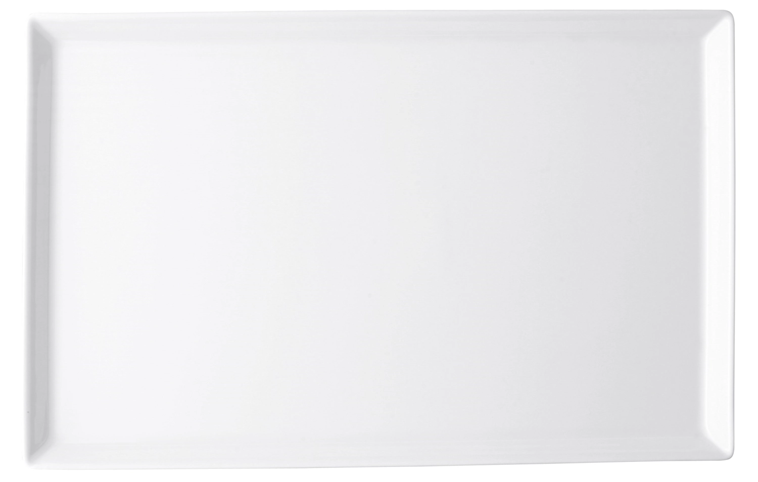 Tric blanc plat de service rectangulaire 15x20cm