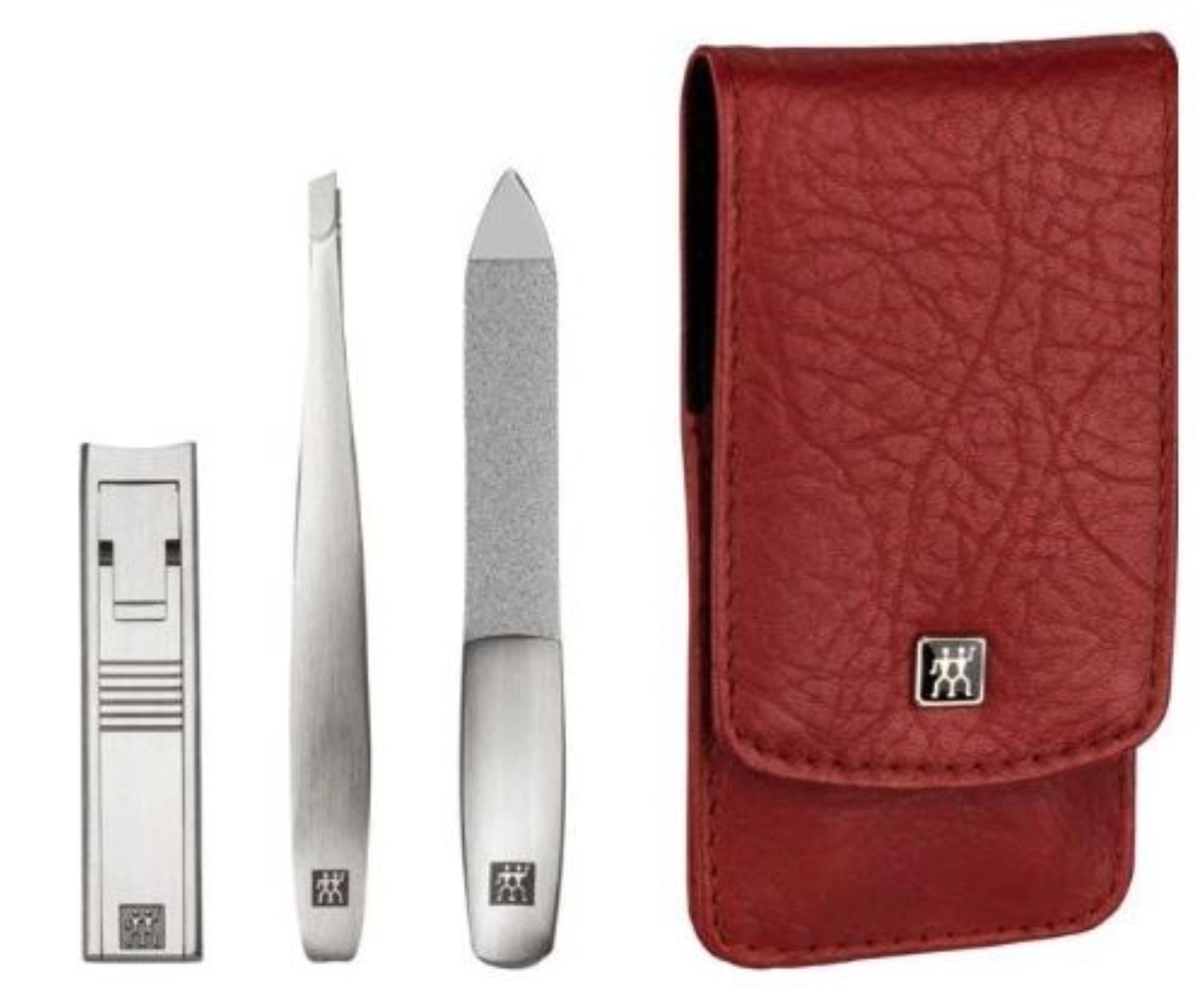 Etui de poche, rouge, 3 pcs.