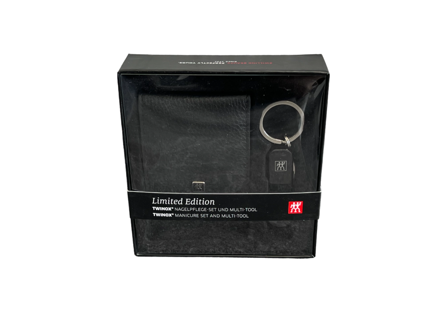 TWINOX Taschenetui Leder schwarz, 3-tlg. & Multi Tool