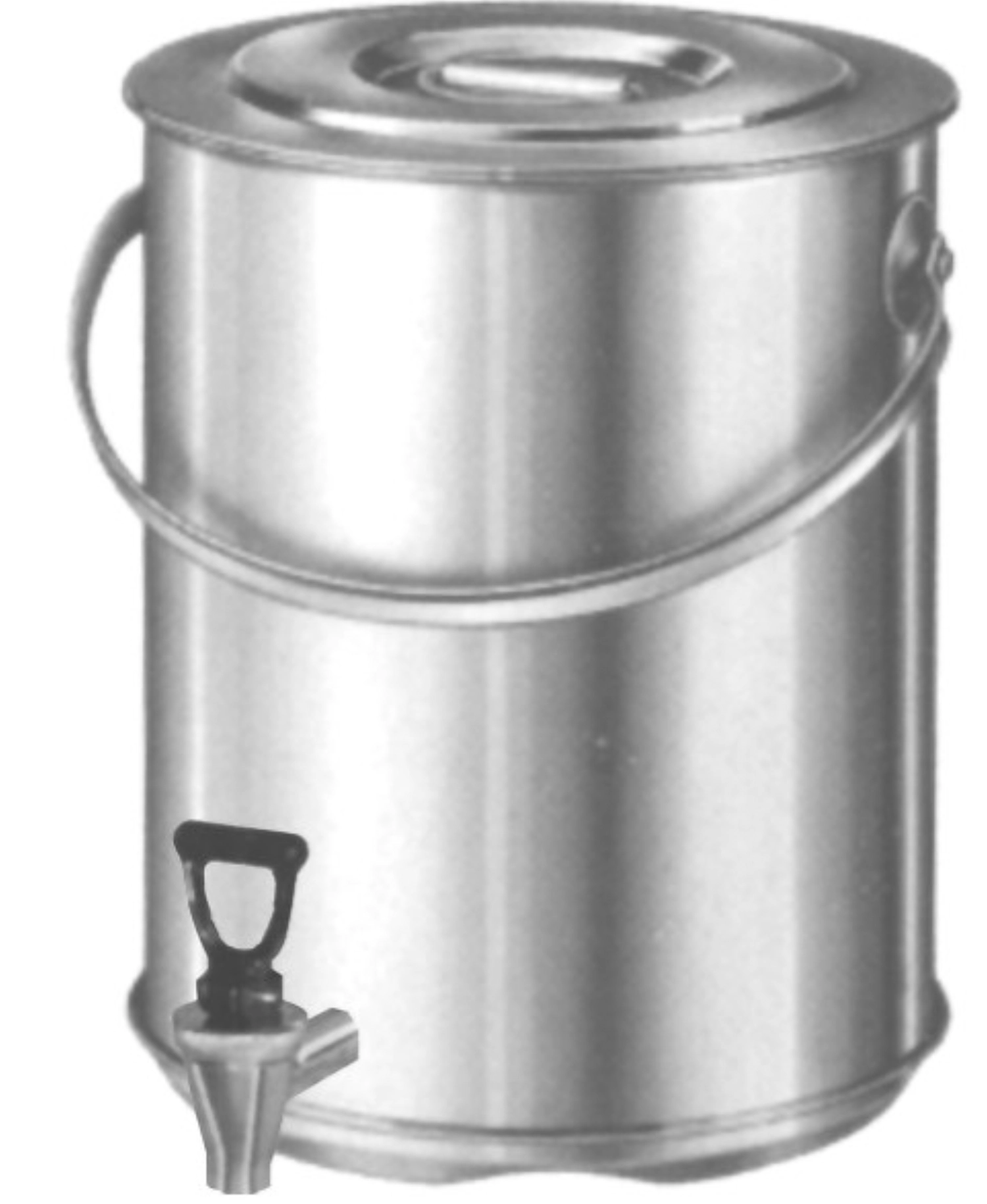 Récipient isolé a. robinet