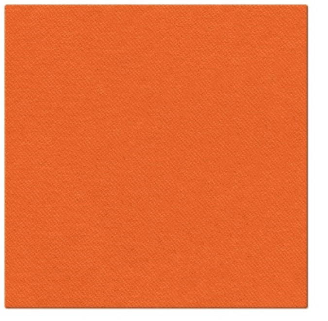 Serviettes Dinner 50x couleur unie orange, 40x40cm