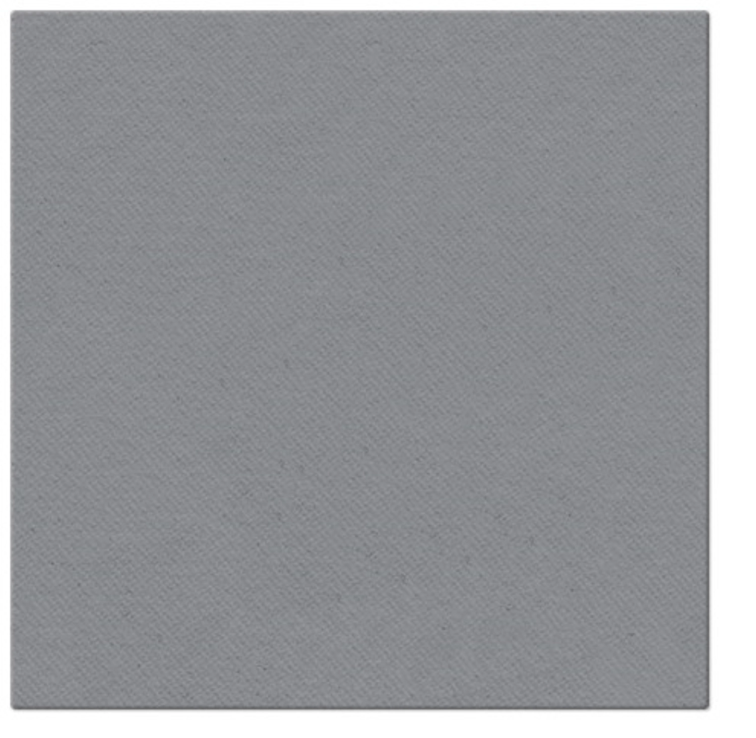 Servietten Dinner 50x Unifarbe grey, 40x40cm