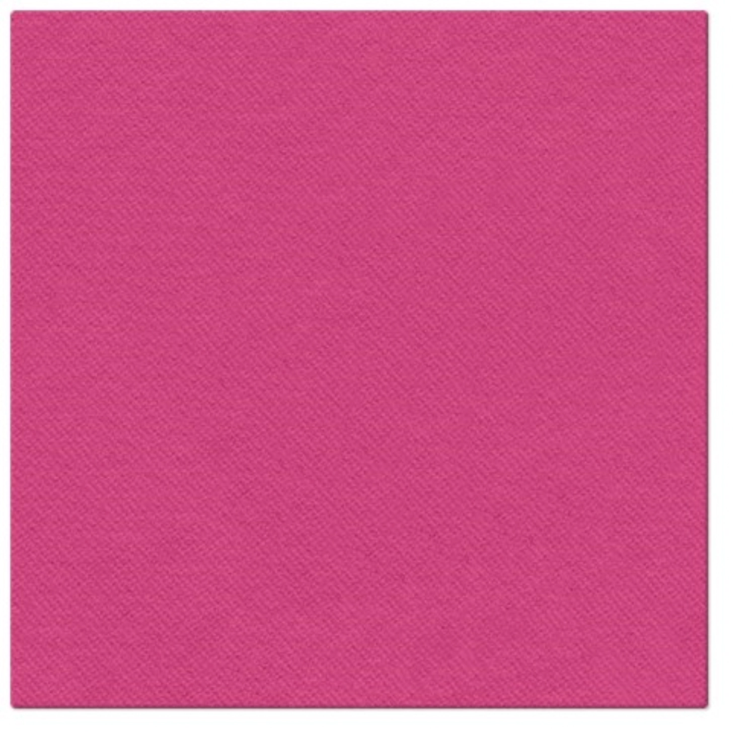 Serviettes Dinner 50x couleur unie fuchsia, 40x40cm