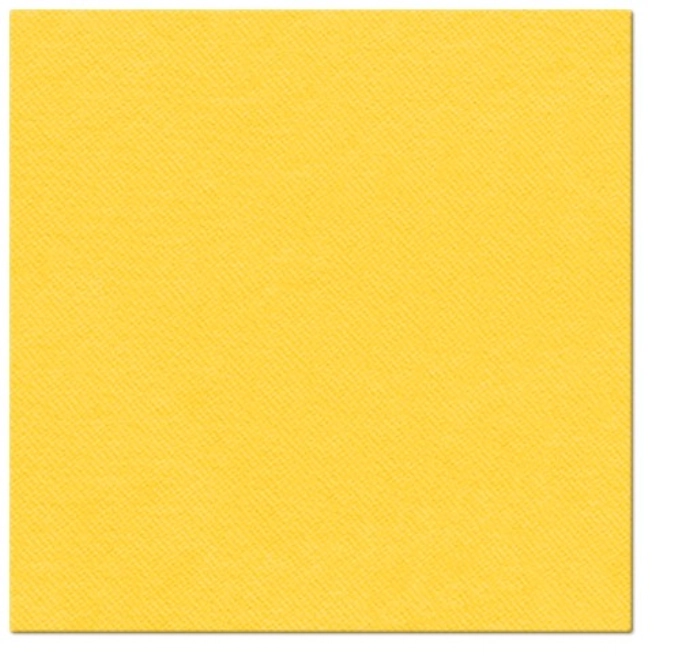 Serviettes Dinner 50x jaune uni, 40x40cm