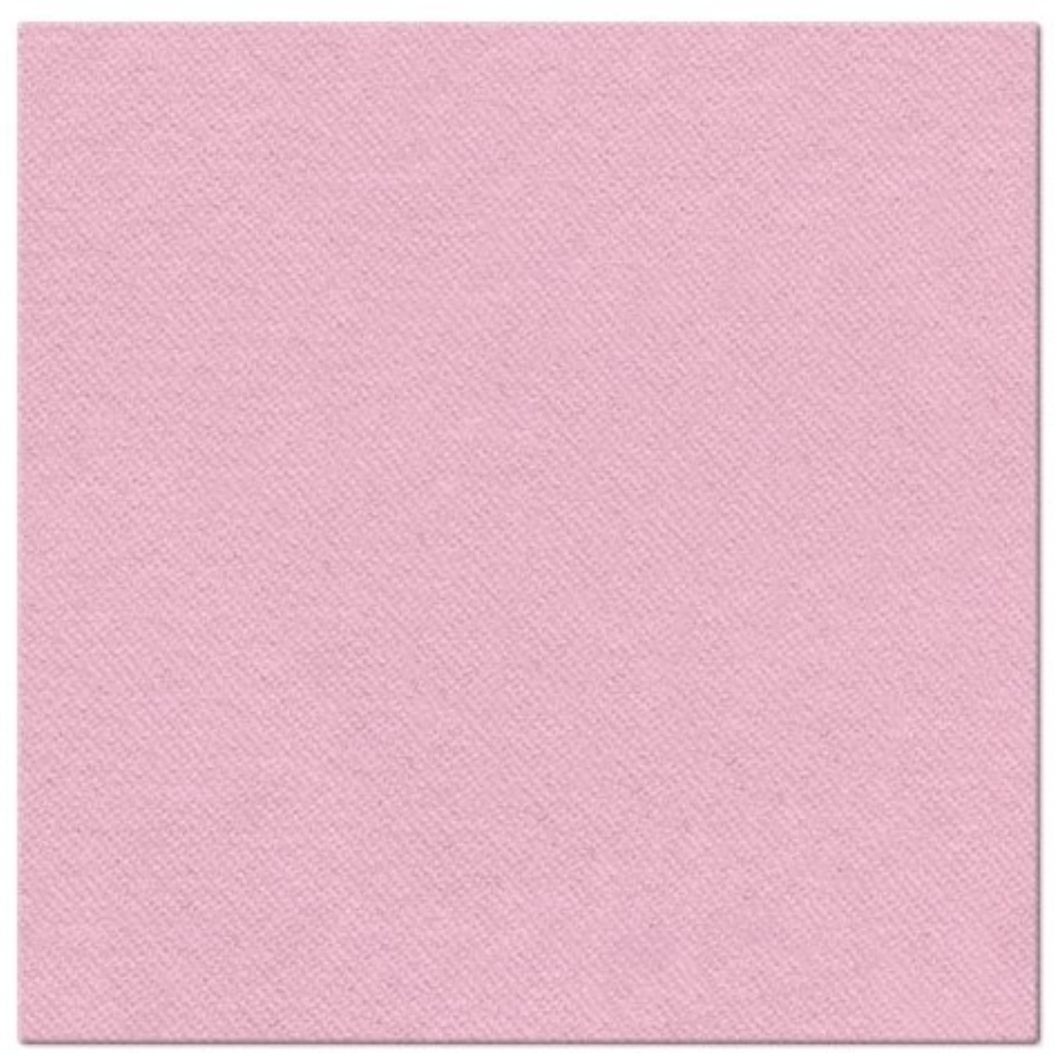 Servietten Dinner 50x Monocolor light rosa, 40x40cm