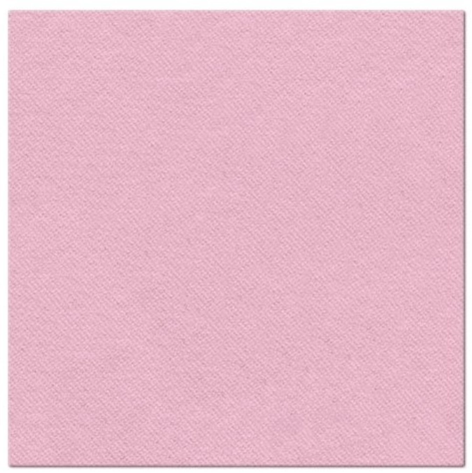 Serviettes Dinner 50x Monocolor light rose, 40x40cm