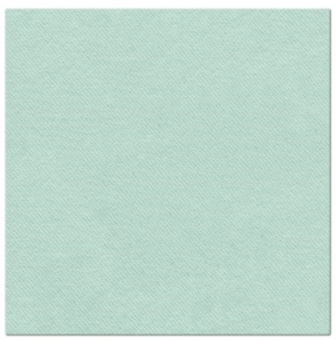Serviettes Dinner 50x Monocolor light mint, 40x40cm