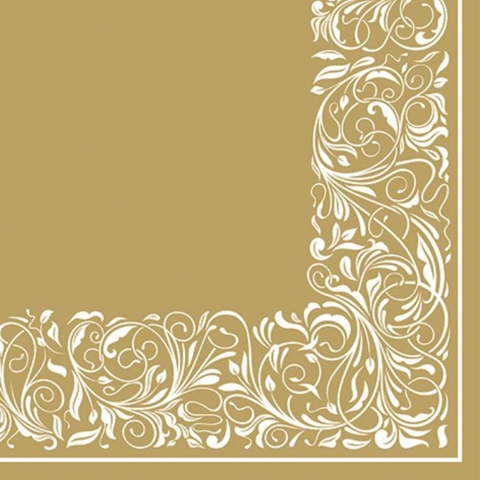 Servietten Dinner 50x Elegant Tangle, 40x40cm