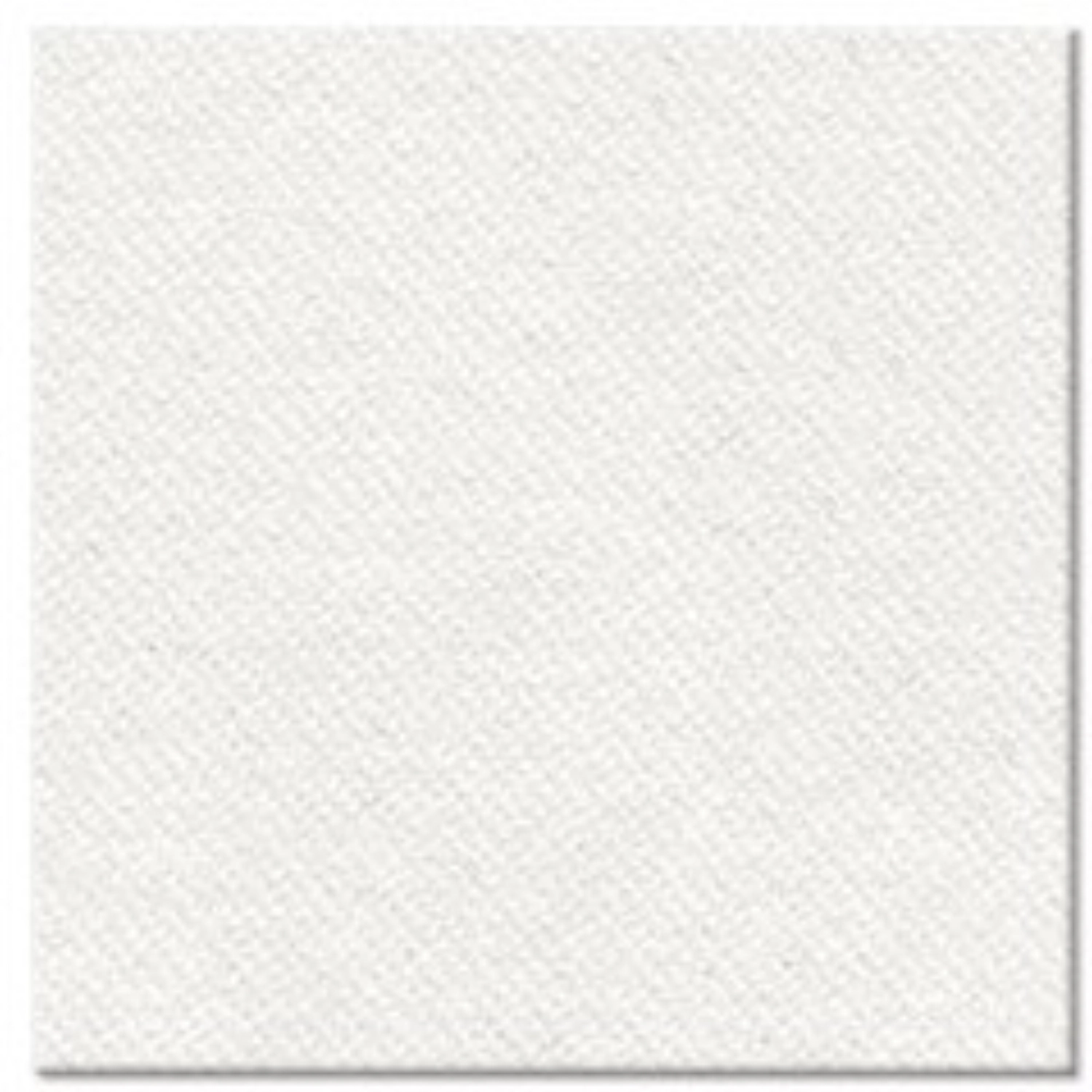 Serviettes Cocktail 100x Uni blanc, 20x20cm