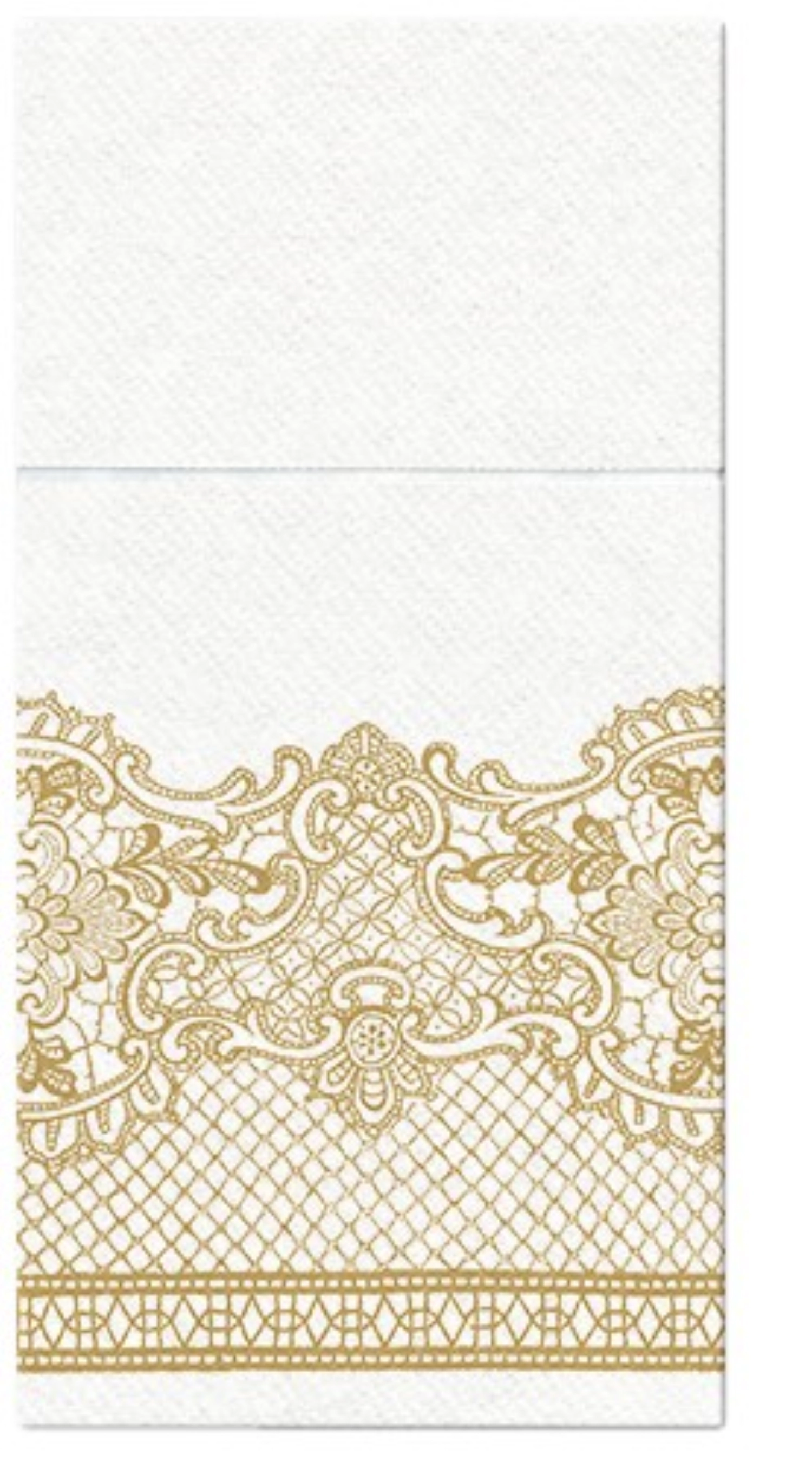 pochette à couverts 25x Royal lace gold, 40x40cm