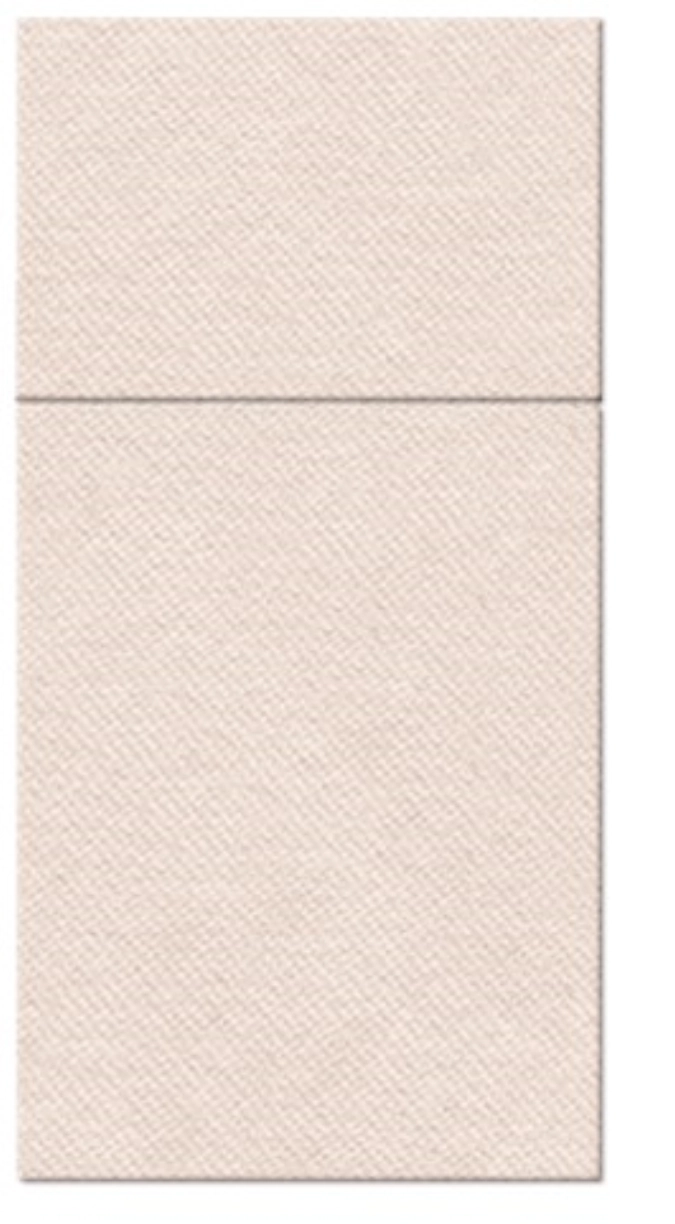 Bestecktasche 25x Monocolor beige, 40x40cm
