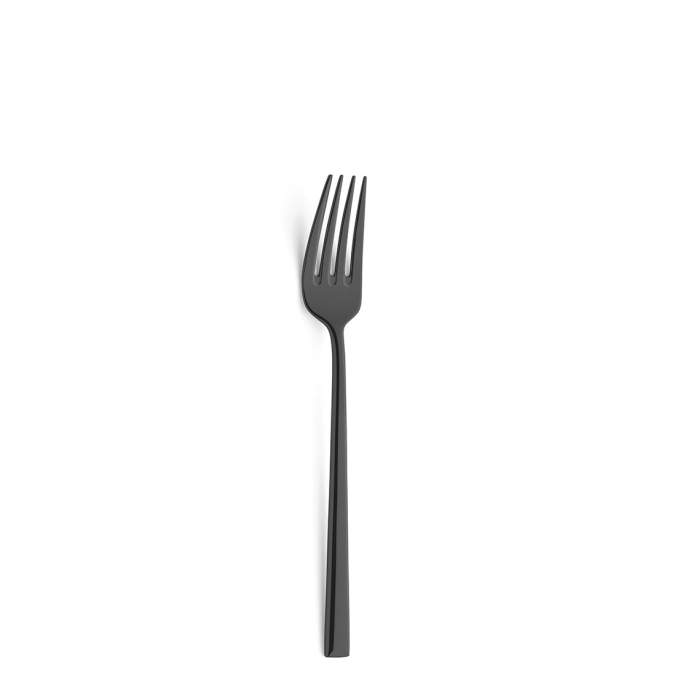 Metropole pvd 18/0 noir fourchette à dessert, 19.4cm